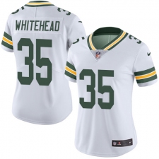Women's Nike Green Bay Packers #35 Jermaine Whitehead White Vapor Untouchable Limited Player NFL Jersey