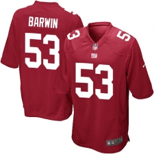Men's Nike New York Giants #53 Connor Barwin Game Red Alternate NFL Jersey