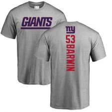 NFL Nike New York Giants #53 Connor Barwin Ash Backer T-Shirt