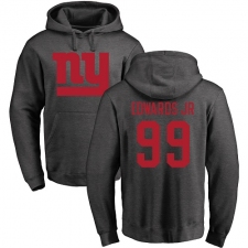 NFL Nike New York Giants #99 Mario Edwards Jr Ash One Color Pullover Hoodie
