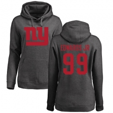 NFL Women's Nike New York Giants #99 Mario Edwards Jr Ash One Color Pullover Hoodie