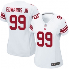 Women's Nike New York Giants #99 Mario Edwards Jr Game White NFL Jersey