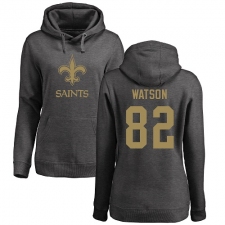 NFL Women's Nike New Orleans Saints #82 Benjamin Watson Ash One Color Pullover Hoodie