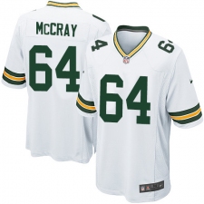 Men's Nike Green Bay Packers #64 Justin McCray Game White NFL Jersey