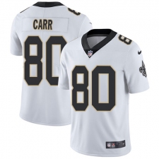 Youth Nike New Orleans Saints #80 Austin Carr White Vapor Untouchable Limited Player NFL Jerse