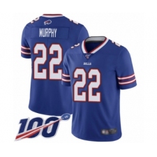 Men's Buffalo Bills #22 Marcus Murphy Royal Blue Team Color Vapor Untouchable Limited Player 100th Season Football Jersey
