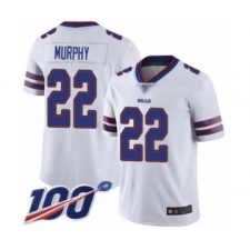 Men's Buffalo Bills #22 Marcus Murphy White Vapor Untouchable Limited Player 100th Season Football Jersey