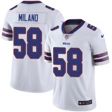 Men's Nike Buffalo Bills #58 Matt Milano White Vapor Untouchable Limited Player NFL Jersey