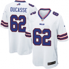 Men's Nike Buffalo Bills #62 Vladimir Ducasse Game White NFL Jersey
