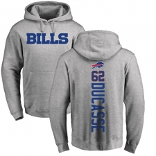 NFL Nike Buffalo Bills #62 Vladimir Ducasse Ash Backer Pullover Hoodie