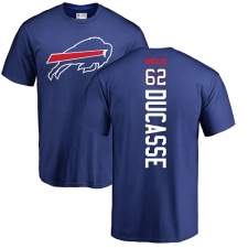 NFL Nike Buffalo Bills #62 Vladimir Ducasse Royal Blue Backer T-Shirt