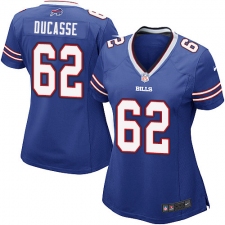 Women's Nike Buffalo Bills #62 Vladimir Ducasse Game Royal Blue Team Color NFL Jersey