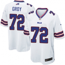 Men's Nike Buffalo Bills #72 Ryan Groy Game White NFL Jersey