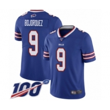 Men's Buffalo Bills #9 Corey Bojorquez Royal Blue Team Color Vapor Untouchable Limited Player 100th Season Football Jersey