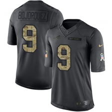 Youth Nike Buffalo Bills #9 Corey Bojorquez Limited Black 2016 Salute to Service NFL Jersey