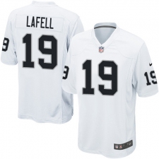 Men's Nike Oakland Raiders #19 Brandon LaFell Game White NFL Jersey