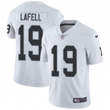 Men's Nike Oakland Raiders #19 Brandon LaFell White Vapor Untouchable Limited Player NFL Jersey