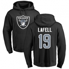 NFL Nike Oakland Raiders #19 Brandon LaFell Black Name & Number Logo Pullover Hoodie