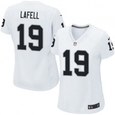 Women's Nike Oakland Raiders #19 Brandon LaFell Game White NFL Jersey