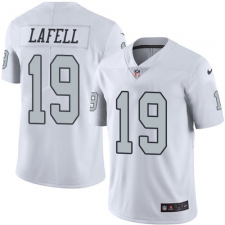 Youth Nike Oakland Raiders #19 Brandon LaFell Limited White Rush Vapor Untouchable NFL Jersey