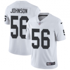 Men's Nike Oakland Raiders #56 Derrick Johnson White Vapor Untouchable Limited Player NFL Jersey