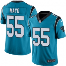 Men's Nike Carolina Panthers #55 David Mayo Blue Alternate Vapor Untouchable Limited Player NFL Jersey