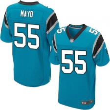 Men's Nike Carolina Panthers #55 David Mayo Elite Blue Alternate NFL Jersey