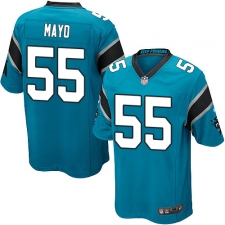 Men's Nike Carolina Panthers #55 David Mayo Game Blue Alternate NFL Jersey