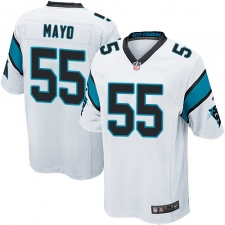 Men's Nike Carolina Panthers #55 David Mayo Game White NFL Jersey