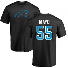 NFL Nike Carolina Panthers #55 David Mayo Black Name & Number Logo T-Shirt