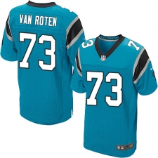 Men's Nike Carolina Panthers #73 Greg Van Roten Elite Blue Alternate NFL Jersey