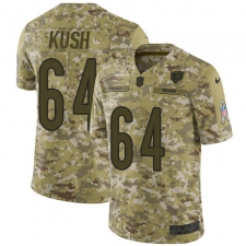 Men's Nike Chicago Bears #64 Eric Kush Limited Camo 2018 Salute to Service NFL Jersey