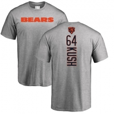 NFL Nike Chicago Bears #64 Eric Kush Ash Backer T-Shirt