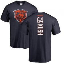 NFL Nike Chicago Bears #64 Eric Kush Navy Blue Backer T-Shirt
