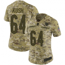 Women's Nike Chicago Bears #64 Eric Kush Limited Camo 2018 Salute to Service NFL Jersey