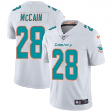 Men's Nike Miami Dolphins #28 Bobby McCain White Vapor Untouchable Limited Player NFL Jersey