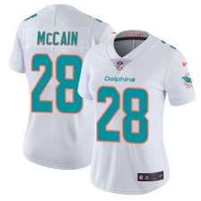 Women's Nike Miami Dolphins #28 Bobby McCain White Vapor Untouchable Limited Player NFL Jersey