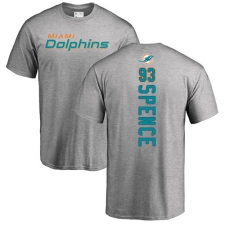 NFL Nike Miami Dolphins #93 Akeem Spence Ash Backer T-Shirt