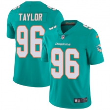 Youth Nike Miami Dolphins #96 Vincent Taylor Aqua Green Team Color Vapor Untouchable Limited Player NFL Jersey