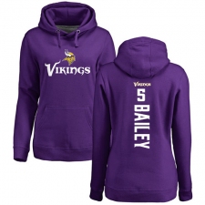 NFL Women's Nike Minnesota Vikings #5 Dan Bailey Purple Backer Pullover Hoodie