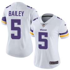 Women's Nike Minnesota Vikings #5 Dan Bailey White Vapor Untouchable Limited Player NFL Jersey