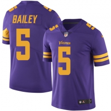 Youth Nike Minnesota Vikings #5 Dan Bailey Limited Purple Rush Vapor Untouchable NFL Jersey