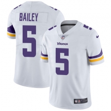 Youth Nike Minnesota Vikings #5 Dan Bailey White Vapor Untouchable Limited Player NFL Jersey