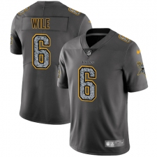 Men's Nike Minnesota Vikings #6 Matt Wile Gray Static Vapor Untouchable Limited NFL Jersey