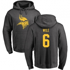 NFL Nike Minnesota Vikings #6 Matt Wile Ash One Color Pullover Hoodie