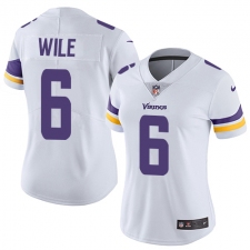 Women's Nike Minnesota Vikings #6 Matt Wile White Vapor Untouchable Limited Player NFL Jersey