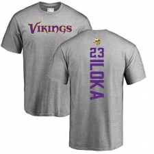 NFL Nike Minnesota Vikings #23 George Iloka Ash Backer T-Shirt