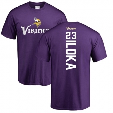 NFL Nike Minnesota Vikings #23 George Iloka Purple Backer T-Shirt