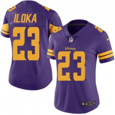 Women's Nike Minnesota Vikings #23 George Iloka Limited Purple Rush Vapor Untouchable NFL Jersey