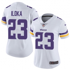 Women's Nike Minnesota Vikings #23 George Iloka White Vapor Untouchable Limited Player NFL Jersey